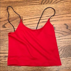 NWOT red cropping cami